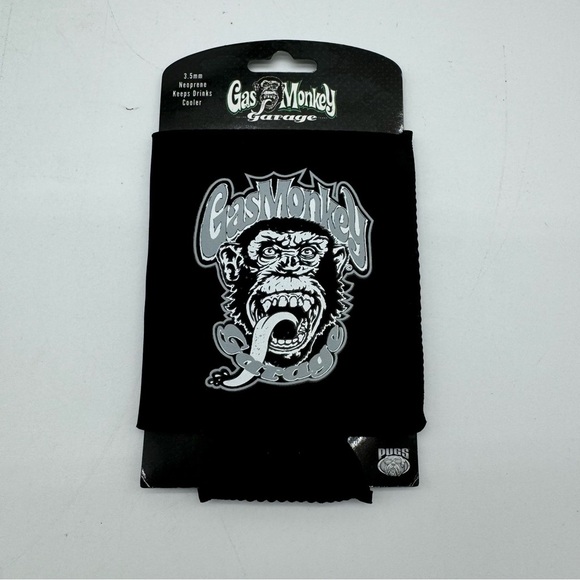 Gas Monkey Koozies Set of Two Black For Beers or Soda Cans - Picture 5 of 8
